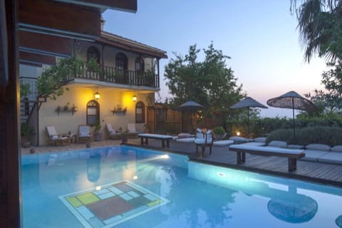 6 bedrooms villa with sea view private pool and jacuzzi at Fethiye 2 km away from the beach Villa in Muğla Province