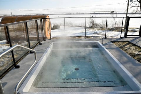 Winter, Spa and wellness centre/facilities, On site, Lake view, Open Air Bath