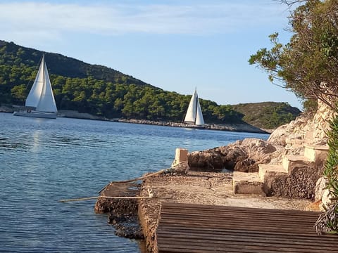 Sea side house for two in a wilderness House in Vis