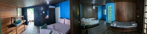 Bed, Bathroom, Balcony/Terrace, Photo of the whole room, Bedroom, Family, towels, air conditioner