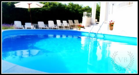 Patio, Pool view, Swimming pool, sunbed