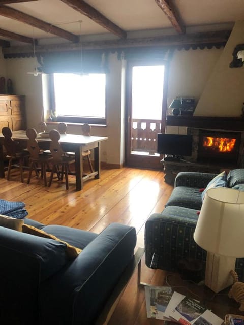 Living room, Dining area, flat iron