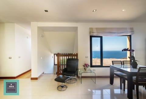 Living room, Seating area, Sea view