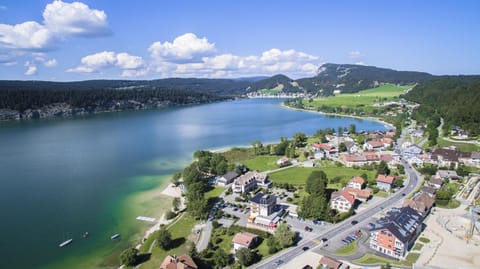 Natural landscape, Bird's eye view, Lake view, Mountain view