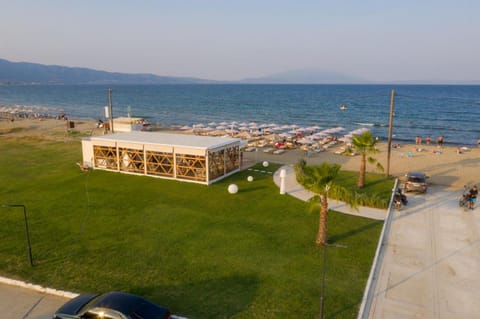 Property building, Summer, Beach, sunbed