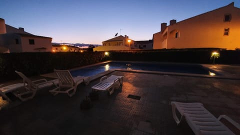 Pool view, Swimming pool, Sunset