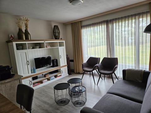 Living room, Seating area, Garden view