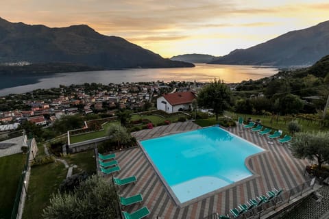 Bird's eye view, Pool view, Sunset