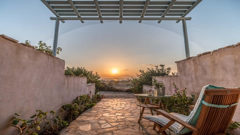 Patio, Sea view, Sunset