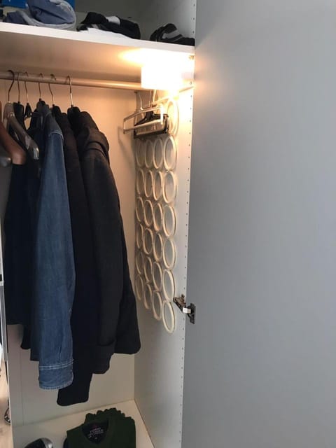 Bedroom, flat iron, wardrobe