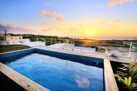 Natural landscape, Pool view, Sea view, Swimming pool, Sunset