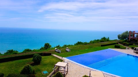 Pool view, Sea view, Swimming pool