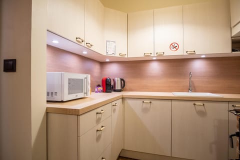 Kitchen or kitchenette, minibar