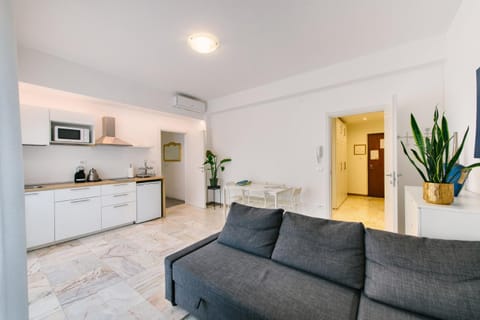 Kitchen or kitchenette, Living room, Seating area, oven, stove