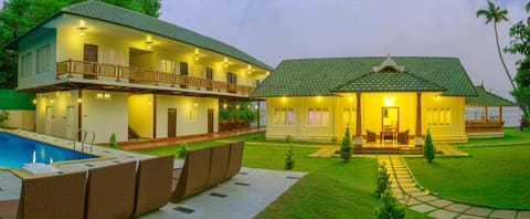 Property building, View (from property/room), On site, Garden view, Pool view, Swimming pool, Sunset