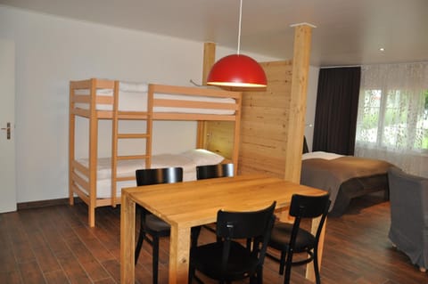 Dining area, bunk bed