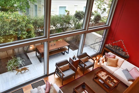 Patio, Living room, Seating area