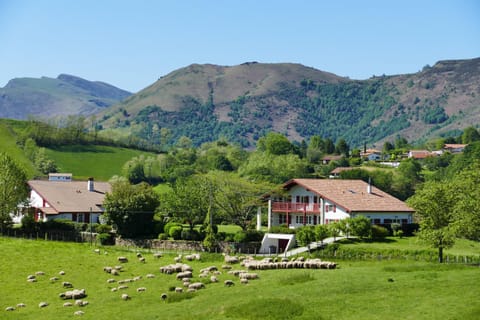 Property building, Neighbourhood, Natural landscape, Mountain view