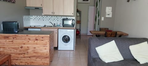 Kitchen or kitchenette, Dining area, minibar, pet friendly, stove, toaster, washing machine