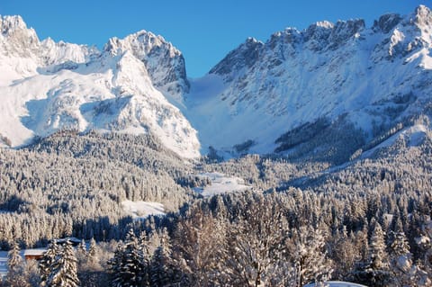 Natural landscape, Winter, Mountain view