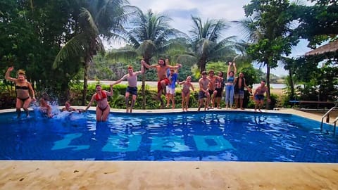 People, Evening entertainment, Swimming pool