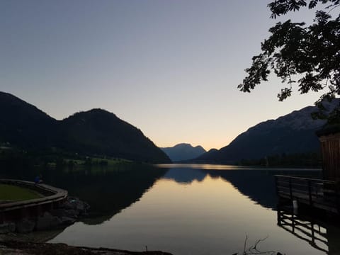 Natural landscape, Hiking, Lake view, Sunset