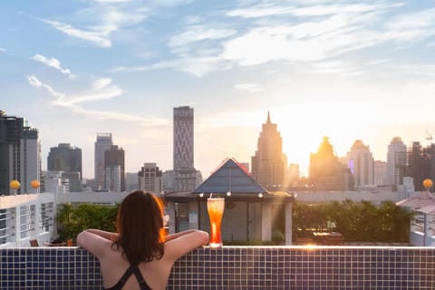 Day, City view, Swimming pool, Sunset