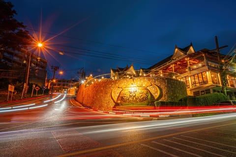 Property building, Night, Street view