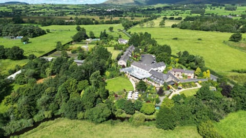 Property building, Spring, Natural landscape, Bird's eye view