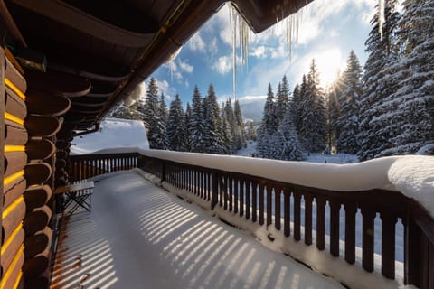 Property building, Winter, Balcony/Terrace, Mountain view