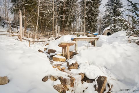 Winter, Children play ground