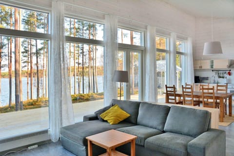 Living room, Seating area, Lake view