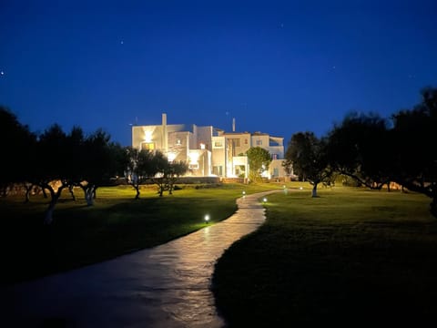 Property building, Night, View (from property/room), Garden view, Inner courtyard view