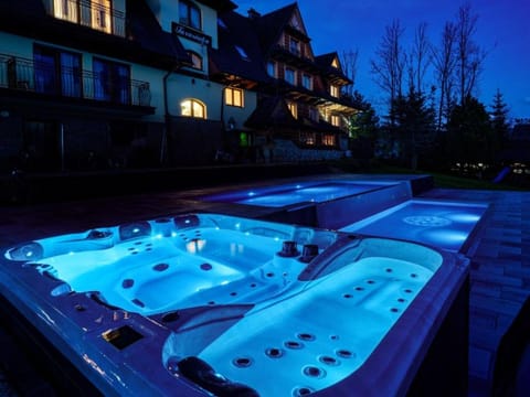 Night, Hot Tub, Hot Tub, Swimming pool