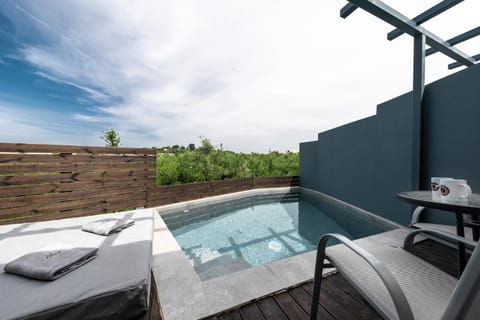 Balcony/Terrace, Seating area, Garden view, Pool view, Swimming pool