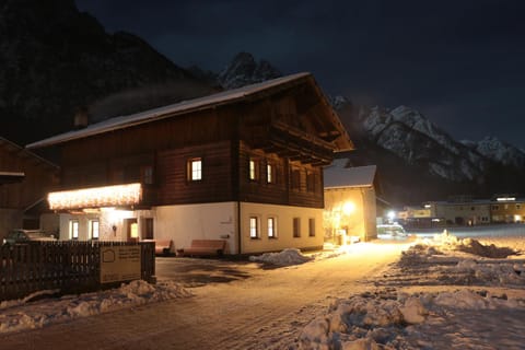 Facade/entrance, Night, Winter, Mountain view