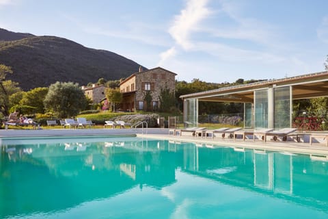 Natural landscape, Pool view, Swimming pool