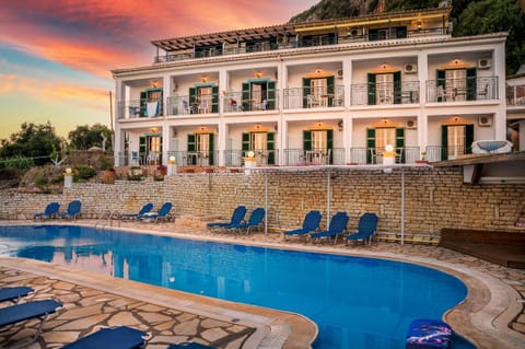 Property building, Pool view, Swimming pool