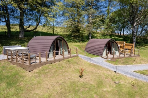 Pods at Broadway House in Laugharne