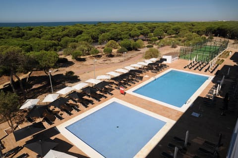 Patio, Bird's eye view, Garden, Balcony/Terrace, Beach, Pool view, Swimming pool