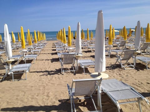 Beach, Sea view, sunbed