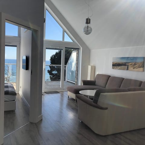 Living room, Seating area, Sea view