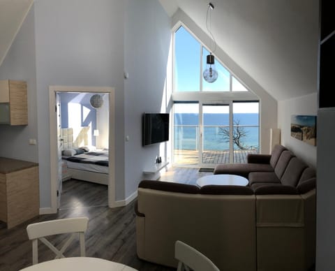 Living room, Seating area, Sea view