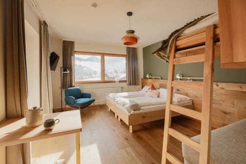 Photo of the whole room, bunk bed