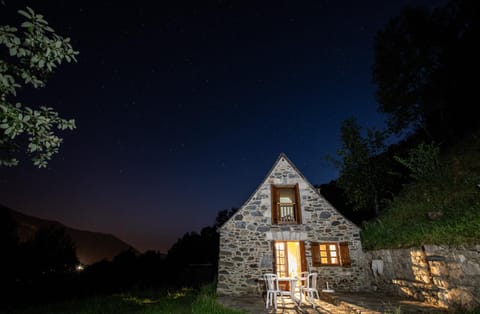 Property building, Facade/entrance, Night, Natural landscape, Balcony/Terrace, Landmark view, Quiet street view