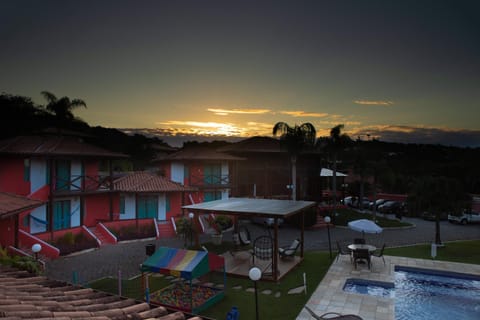 Pool view, Swimming pool, Sunset