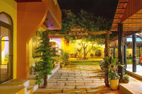 Property building, Night, Garden view