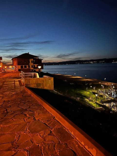 Night, Natural landscape, Sea view