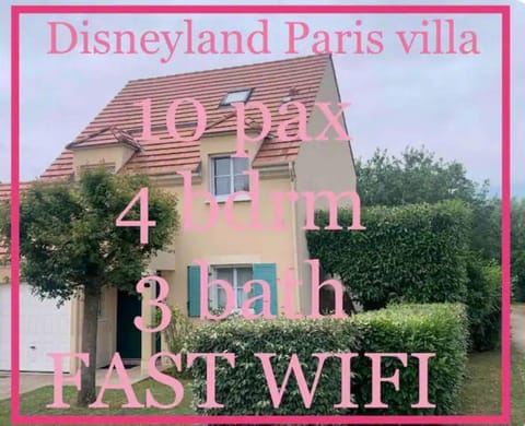 DISNEY & PARIS Happy Villa for 10 persons with Private Garden & Terrace 4 bedrooms, 3 bathrooms FIBER Wifi Netflix & free Parking Villa in Bailly-Romainvilliers