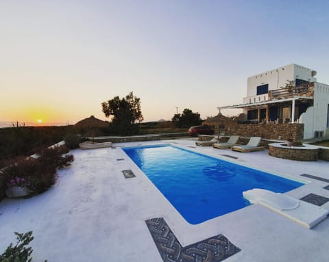 Property building, Swimming pool, Swimming pool, Sunset